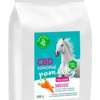 CBD pamlsky pro koně mrkvové Gramáž 500g