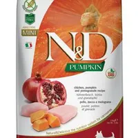 N&D Pumpkin DOG Mini Pollo y Granada Gramáž 800g, Stáří Adult