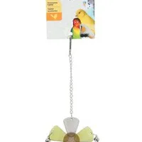 Juguete para pájaros flor de acrílico