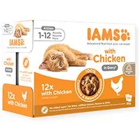 Cat Kitten Delights pouch Chicken in gravy 12x85g