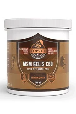 Gel MSM con CBD para caballos Objem 500ml