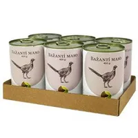 BOHEMIA MASO Bažantí ve vlastní šťávě SIX PACK 6x800g
