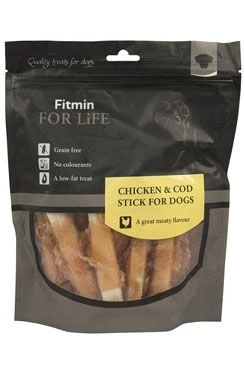 Fitmin dog poch. Treats Kuřecí tyčinka s tresk Gramáž 400g