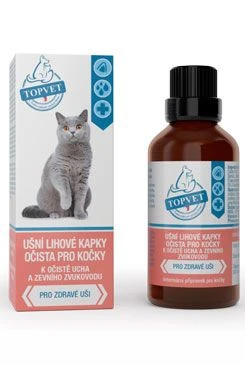 Gotas óticas con alcohol para limpieza de gatos Objem 50ml