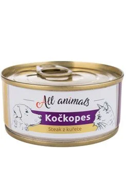 All Animals kočkopes konz. Steak z kuřete Gramáž 100g
