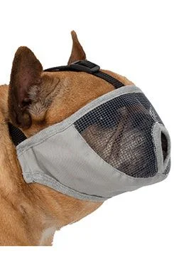 Bozal para razas de hocico corto S poliéster gris TR Rozměr 23cm