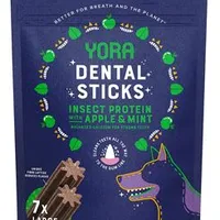YORA Dog poch. z hmyzu Dental tyčinky L Gramáž 270g, Počet 7ks