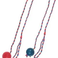 Dog Toy Ball on Rope Solid 6x17cm Mixed Colours KAR