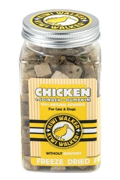 Snack liofilizado de pollo, espinaca y calabaza Kiwi Gramáž 100g