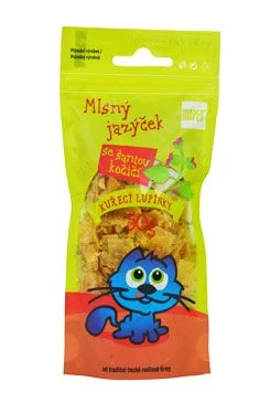 Pochoutka kočičí kuřecí lupínky se šantou Gramáž 50g