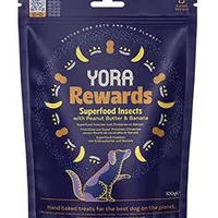 YORA Dog poch. z hmyzu Rewards arašídy a banán Gramáž 100g