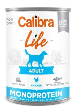 Dog Life canned Adult Chicken with Rice Gramáž 400g
