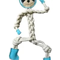 Dog Toy Cat Leather + Rope Mr.Roper Rozměr 47cm