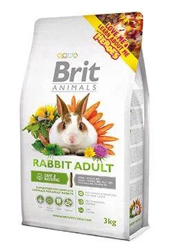 Brit Animals Rabbit Complete Gramáž 3kg, Stáří Adult