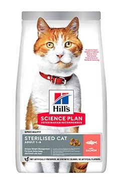 Hill's Fel. SP Sterilised Cat Salmon Gramáž 1,5kg, Stáří Adult