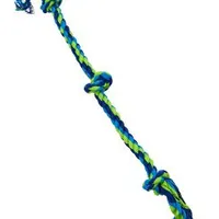 Juguete para perro BUSTER Dent. Rope 3 nudos azul lima XL Rozměr 91cm