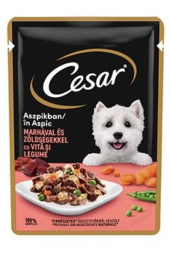 Cesar Tasty kapsa hovězí se zeleninou v želé Gramáž 100g