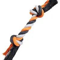 Dog Toy Cotton Knot Grey Orange Gramáž 55g, Rozměr 20cm