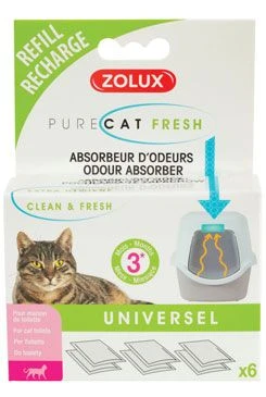 PURECAT Refill air freshener and odour absorber 6x