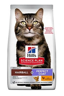 Hill's Fel. SP Hairball&Perfect Coat Chicken Gramáž 7kg, Stáří Adult