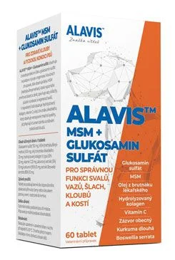 ALAVIS MSM+Glukosamin sulfát 60tbl
