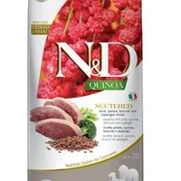 N&D Quinoa DOG Neutered Duck & Broccoli & Asp. Gramáž 2,5kg