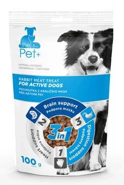 Pet+ 3in1 Treat for Active Dogs with Rabbit Gramáž 100g