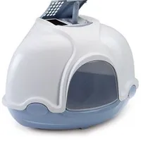 Arenero para gato cubierto de esquina con filtro Azul Počet 1ks
