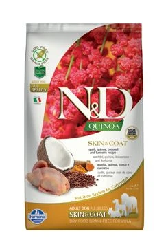 N&D Quinoa DOG Skin&Coat Quail all breeds Gramáž 2,5kg