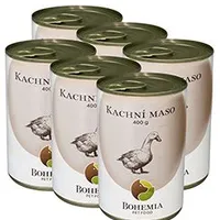 BOHEMIA MASO Kachní ve vlastní šťávě SIX PACK 6x400g