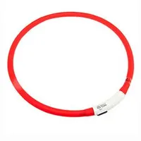 USB Visio Light LED Rechargeable Cat Collar Red KAR Rozměr 35cm
