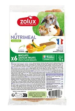 ZOLUX Pochoutka NUTRIMEAL Cookies hlodavci pomer.banán Počet 6ks