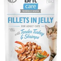 Cat Fillets in Jelly with Turkey & Shrimps Gramáž 85g