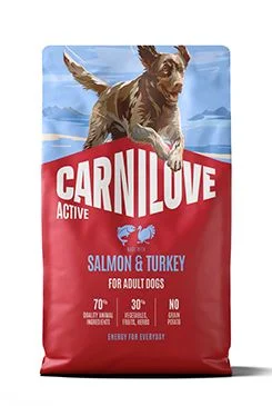 Carnilove Dog Active Dry Salmon&Turkey AB Gramáž 4kg, Stáří Adult