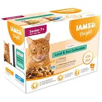 Cat Delights pouch Land&Sea in gravy 12x85g Stáří Senior