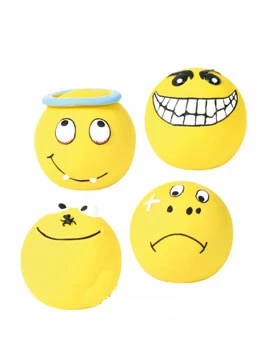 Juguete para perro Smiley amarillo látex TR Rozměr 6cm
