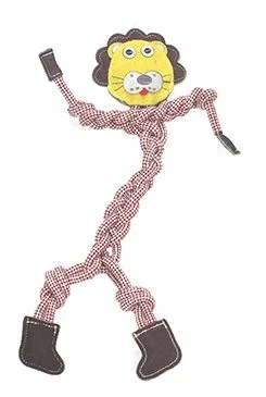Dog Toy Lion Leather + Rope Mr.Roper Rozměr 47cm