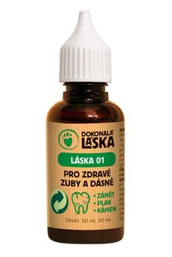 LÁSKA 01 Pro zdravé zuby a dásně psů Objem 50ml