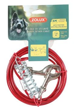 Spring Tie-Out Cable for Dog Kennel Rozměr 3m