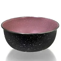 Stainless Steel Bowl Camping Belly Heavy Premium Pink Black Objem 0,85l