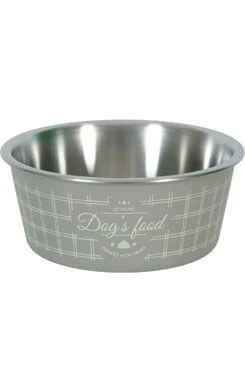 Comedero de acero inoxidable para perros FOOD DOG marrón Objem 400ml
