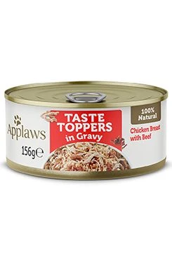 Applaws Dog konz. Toppers Gravy kuře s hovězím Gramáž 156g