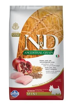 N&D LG DOG Mini Chicken & Pomegranate Gramáž 2,5kg, Stáří Senior