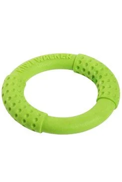 Dog toy RING MINI floating and flying TPR green Kiwi