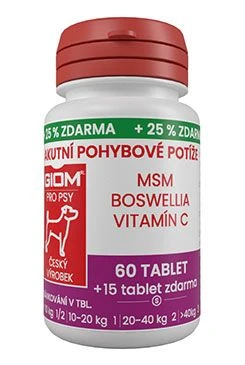 Giom S pes Akutní pohybové potíže 60 tbl+25%