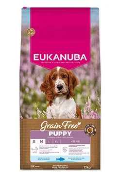 Eukanuba Dog GF Puppy Small&Medium rich in Oc. Fish 12 kg