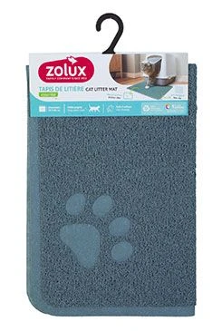 Alfombra higiénica para arenero CARPET azul L