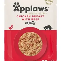 Cat pouch Jelly Chicken Breast with Beef 70g Stáří Adult