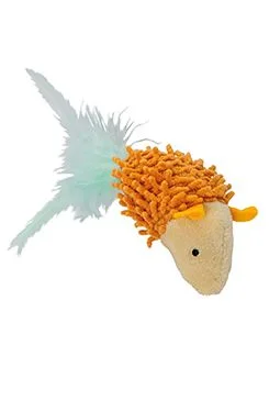 Cat Toy MAX Mouse with Bell and Feathers Rozměr 9cm