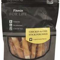 Fitmin dog poch. Treats Kuřecí tyčinka s tresk Gramáž 400g